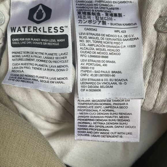 Levi’s 505 Men’s Taupe Jeans W40 L32 - Picture 6 of 7